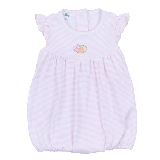 Touchdown Cutie Embroidered Bubble - Pink