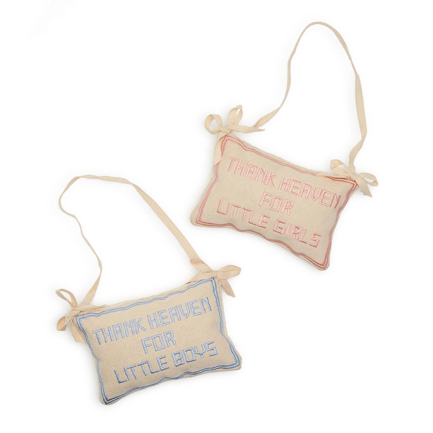 Thank Heavens- Door Hanging Pillow- Boys
