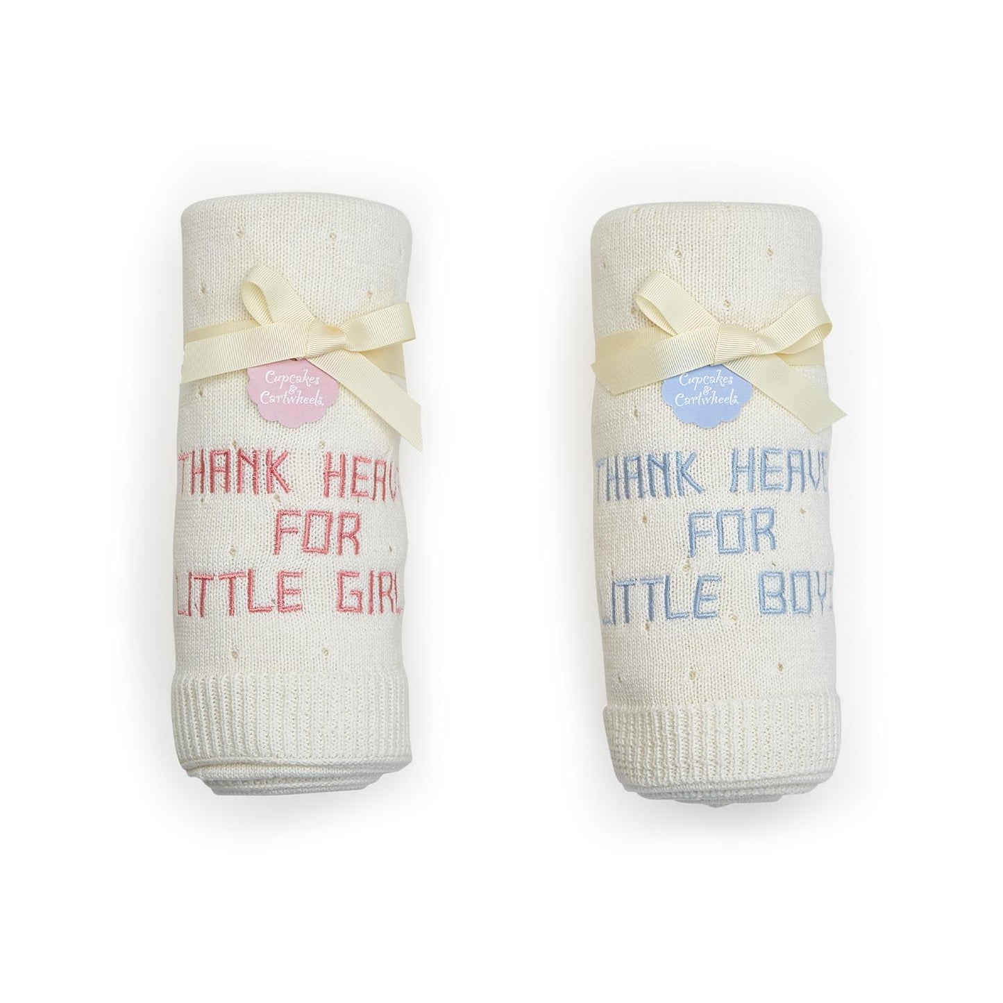 Thank Heaven Embroider Blanket- Girls