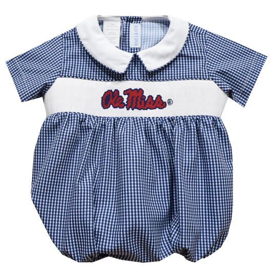 Ole Miss Smocked Bubble- Boys