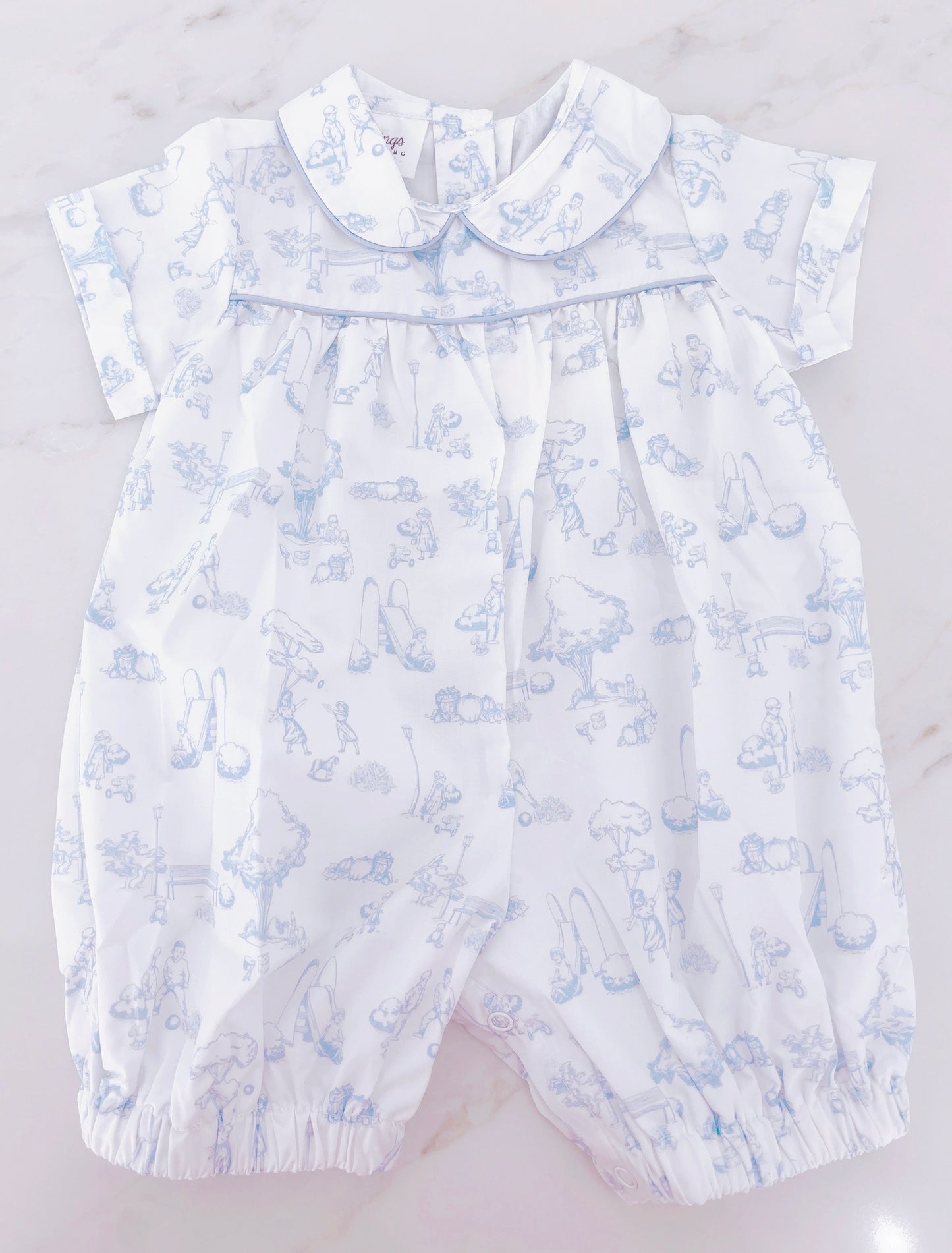 Brant Playground School Toile Short Romper
