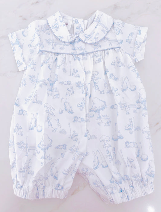 Brant Playground School Toile Short Romper