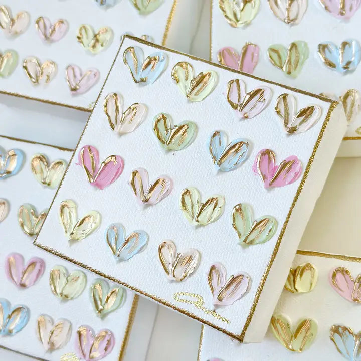 Candy Hearts Canvas