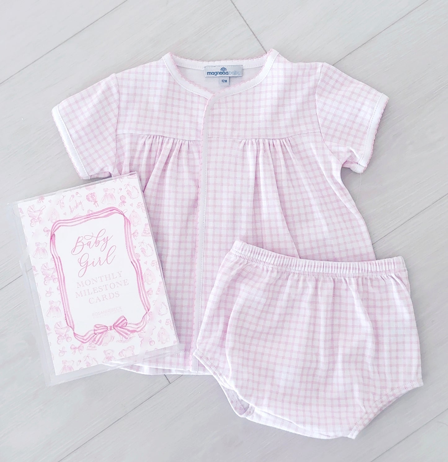 Magnolia Baby Windowpane Diaper Set