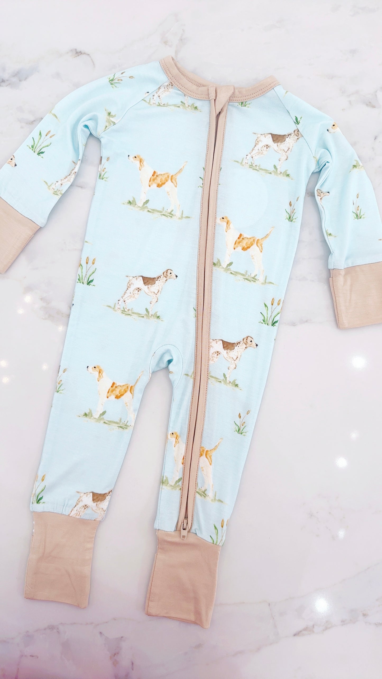 Hunting Dogs Zipper Pajamas