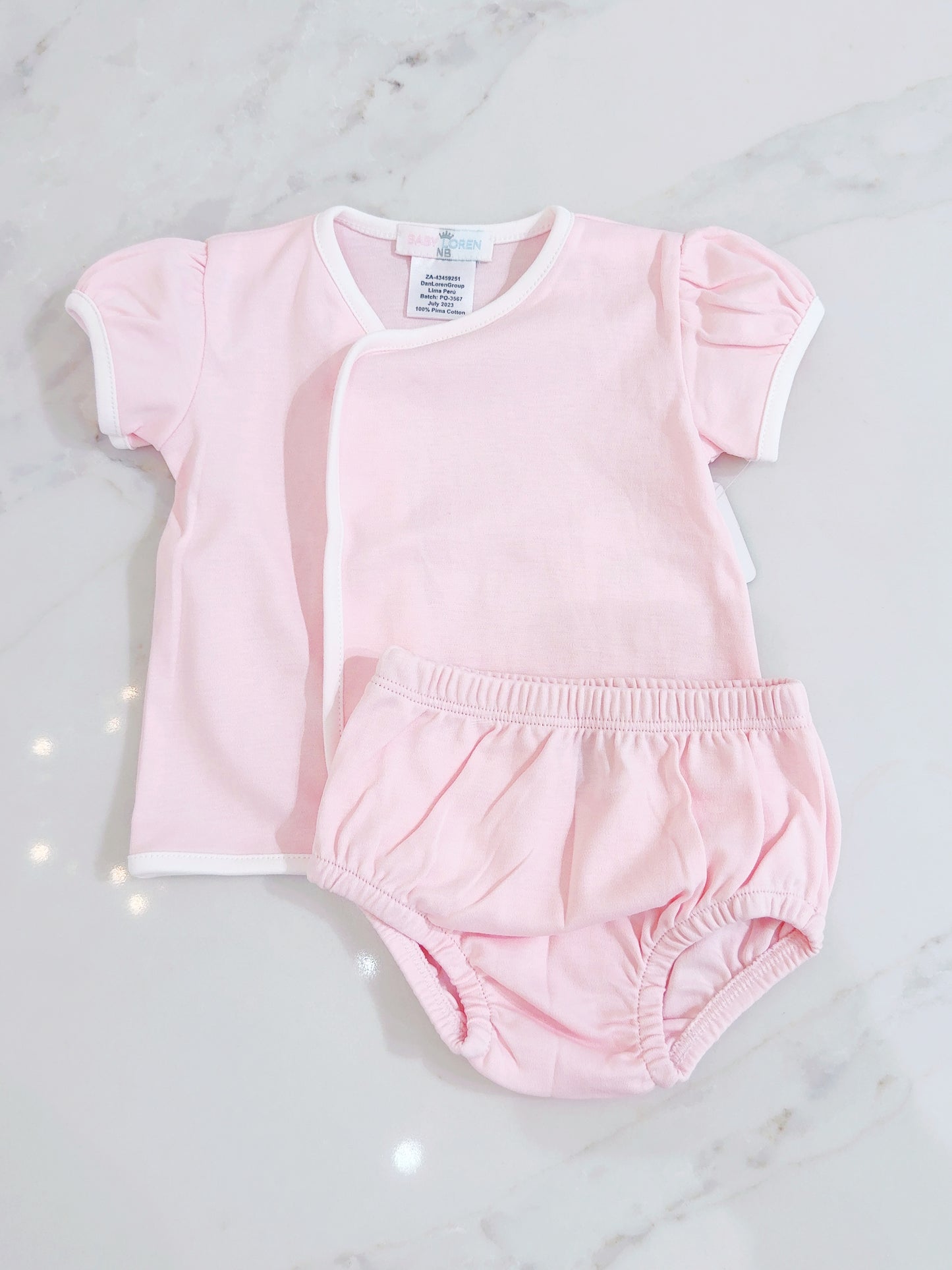 Magnolia Diaper Set- Pink