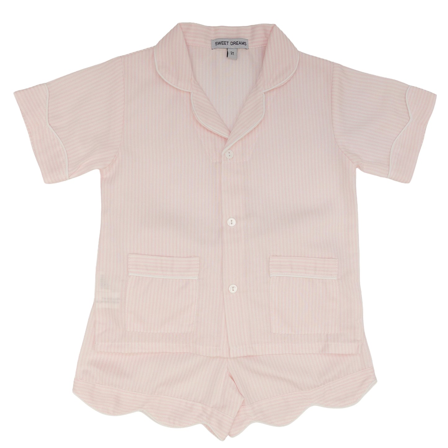 Gracie Striped PJ Set- Pink