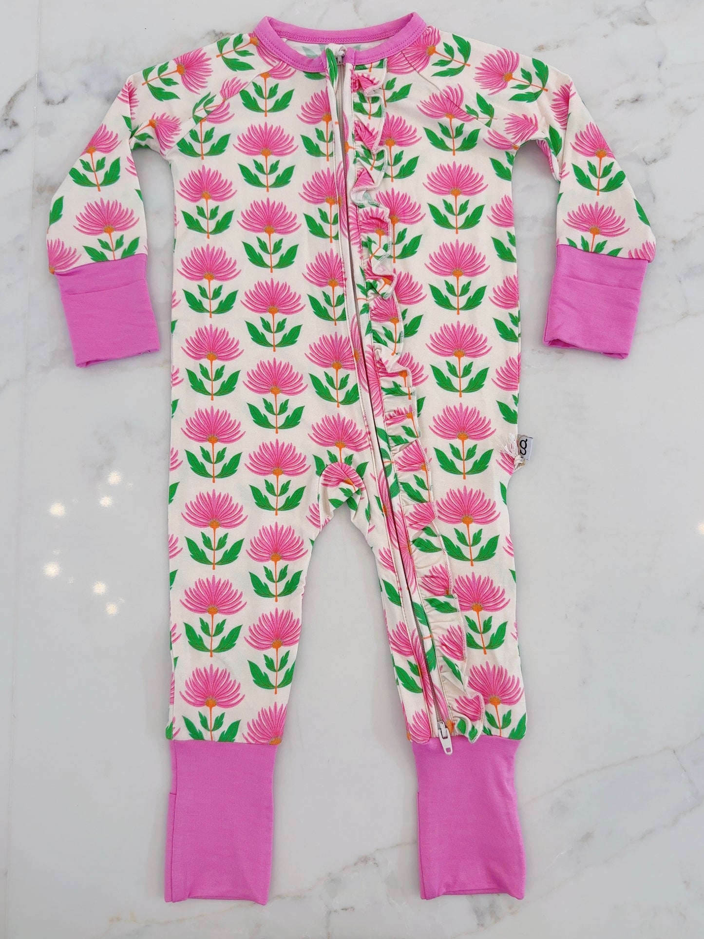 Block Print Flowers Bamboo Sleeper