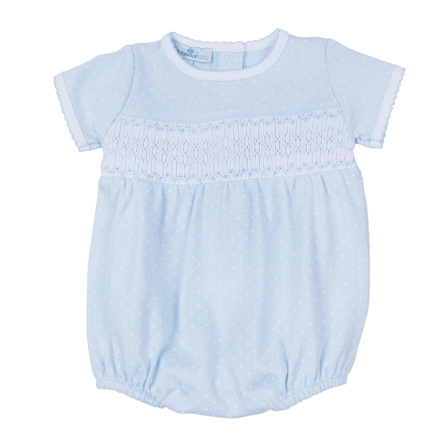 Magnolia Baby Simply Sweet Smocked Bubble Light Blue