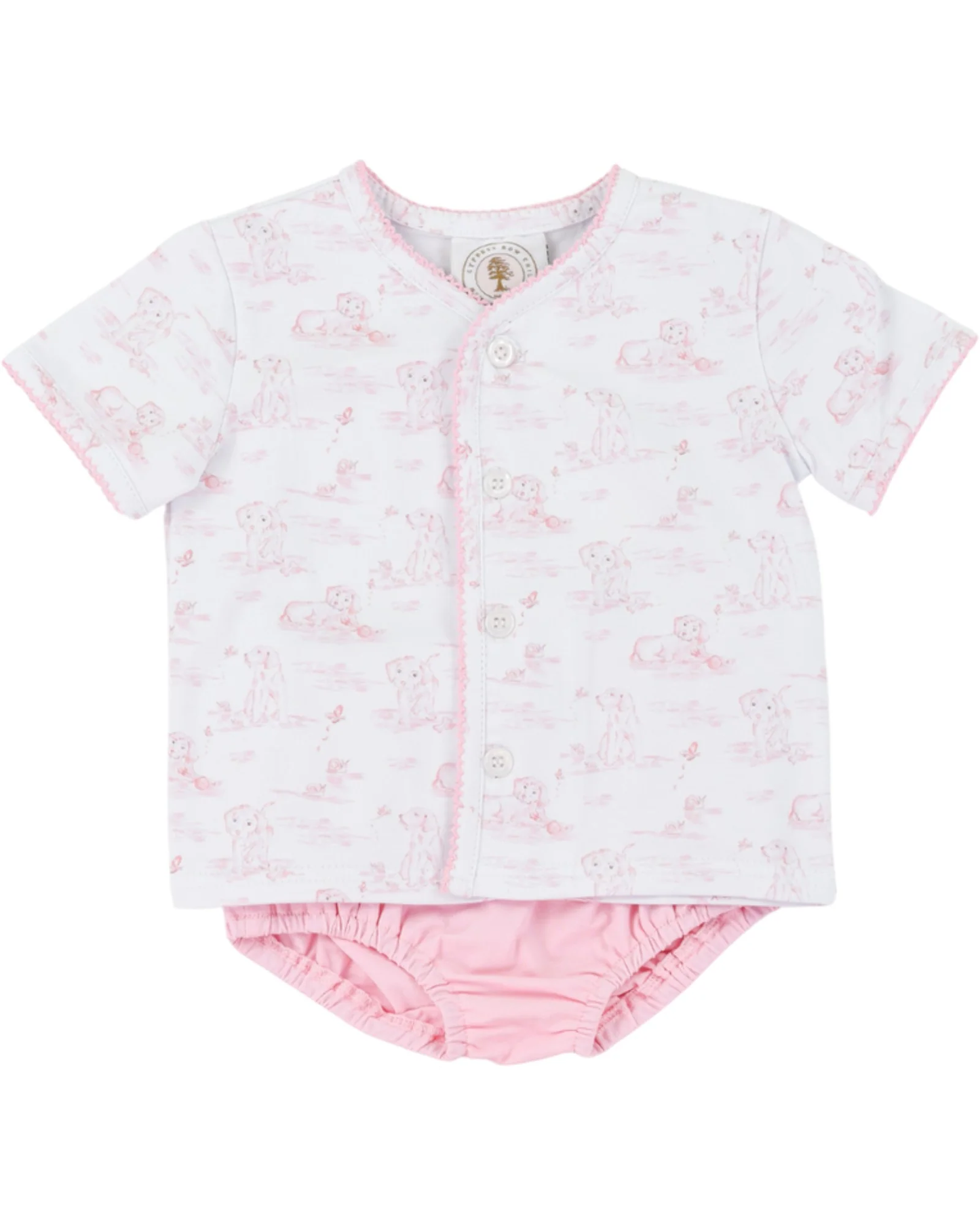 Snips and Snails Layette Pink Diaper Set