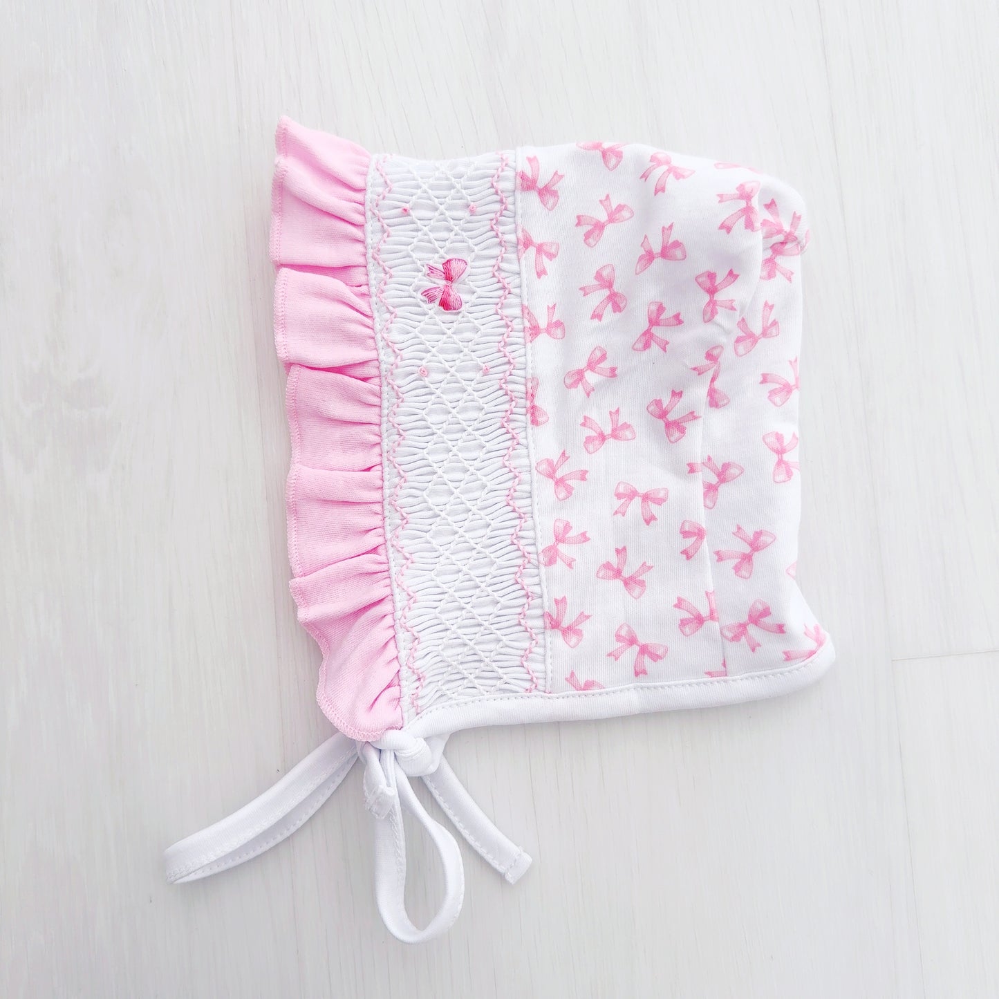 Macy Bonnet (Pink Bows)
