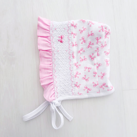 Macy Bonnet (Pink Bows)
