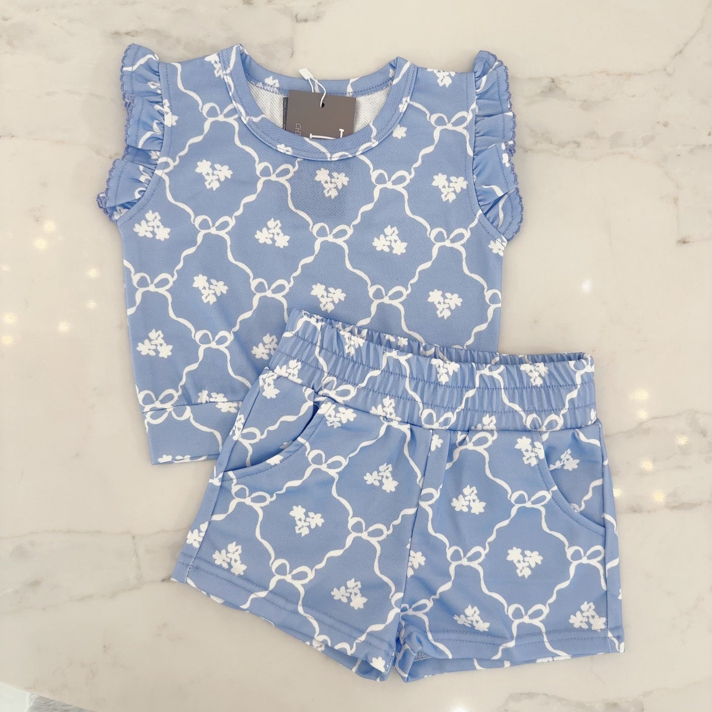 Blue Floral Set