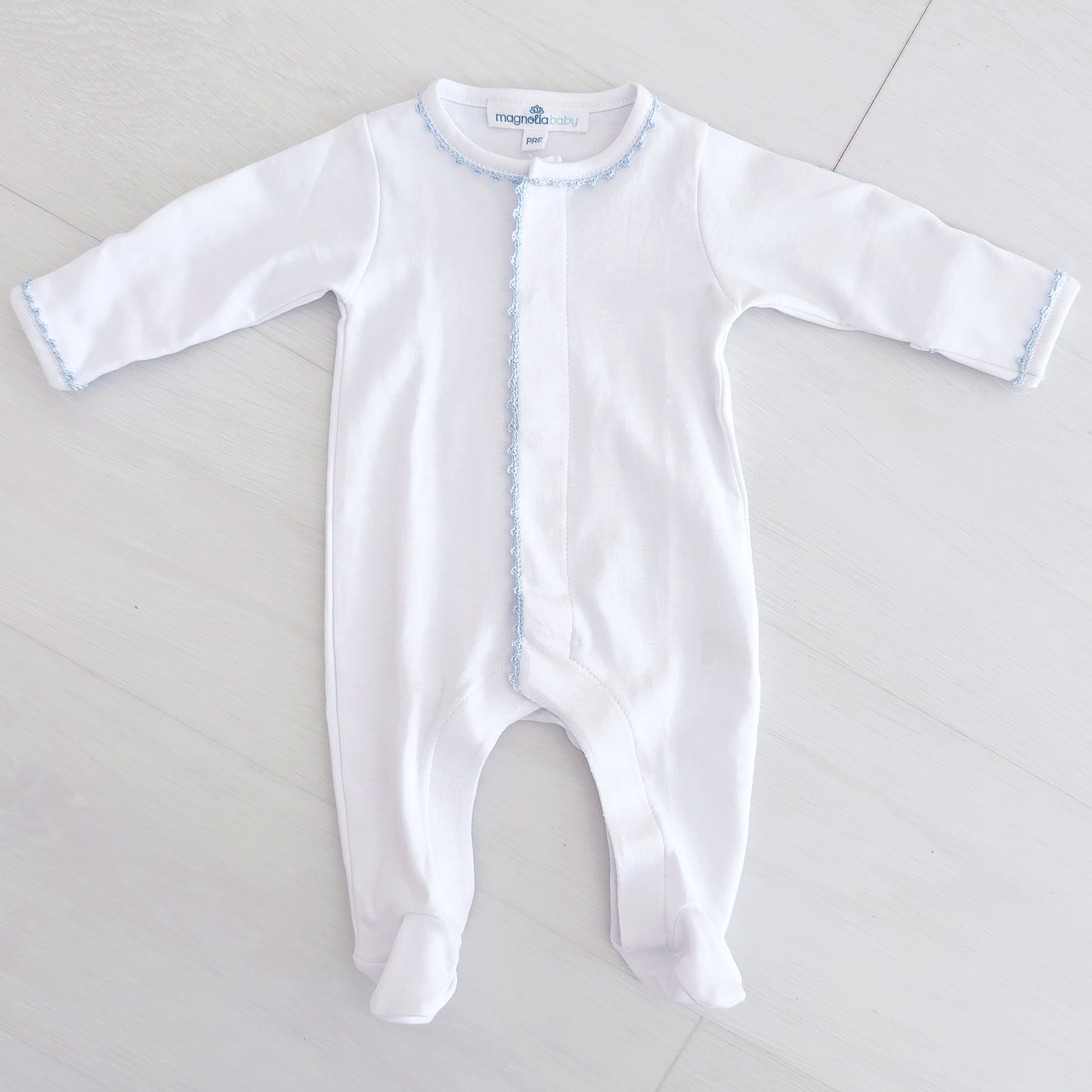 Jack White Foot w/ Blue Trim