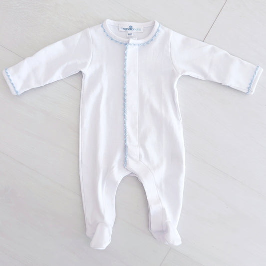 Jack White Foot w/ Blue Trim