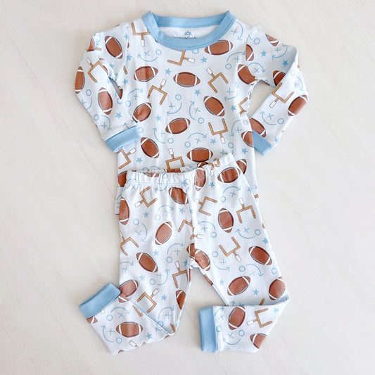 Dalton Two Piece Football Pajama Set