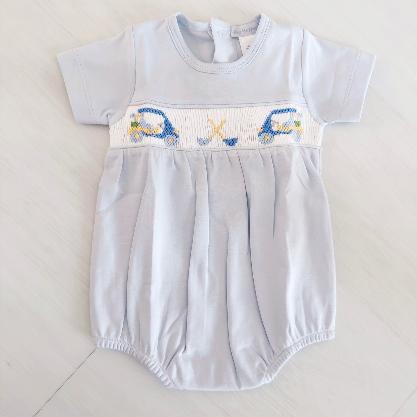 William Golf Smocked Bubble (Blue)