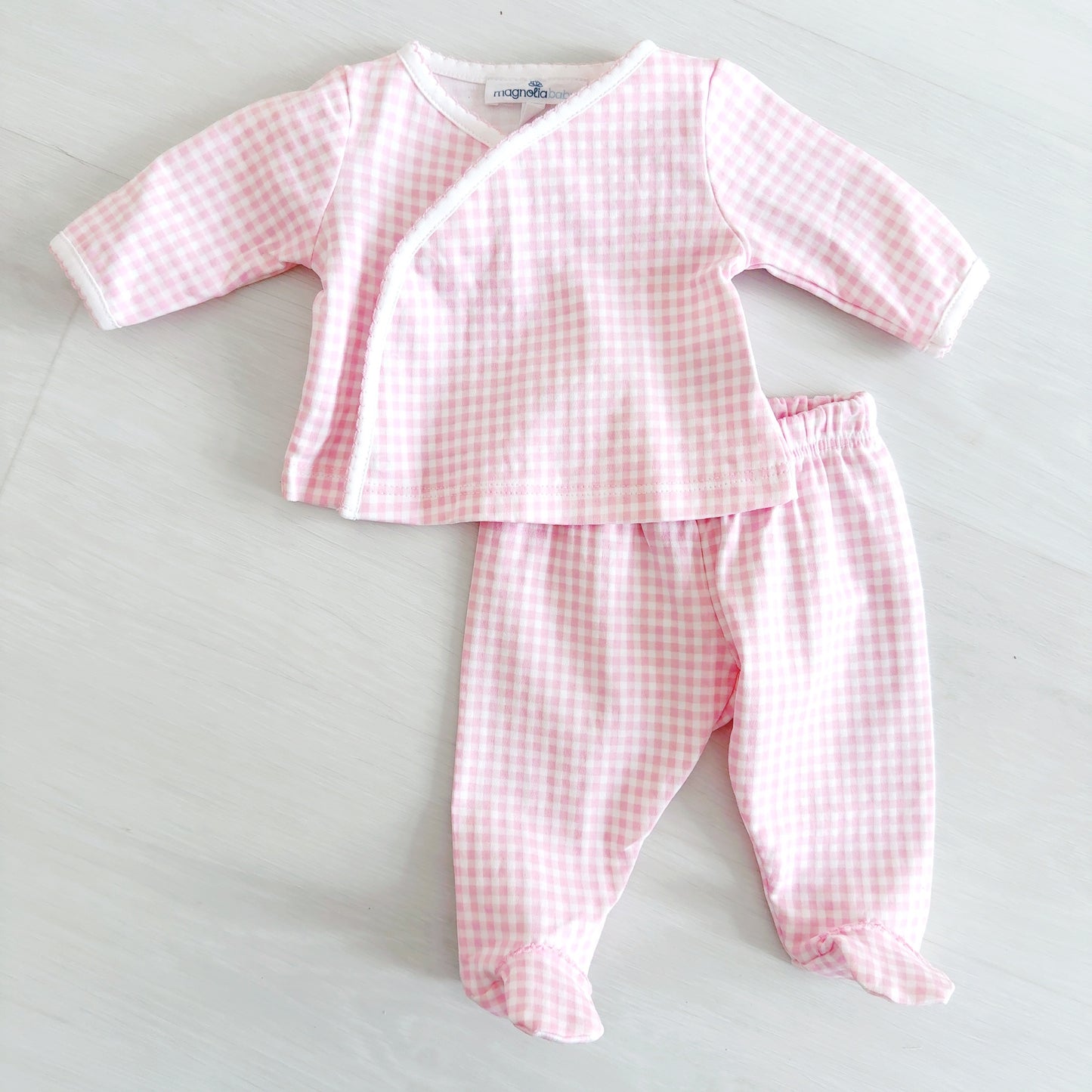 Kenzie Gingham Pink 2 Piece Set