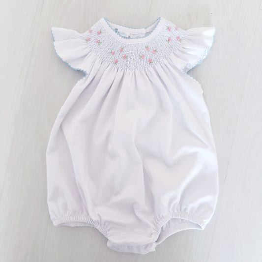 Madeline Rosebud Smocked Bubble