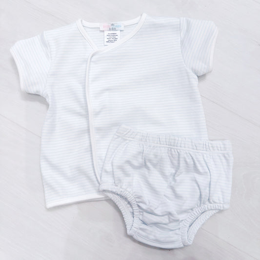 Tony Blue Diaper Set (Blue Stripes)