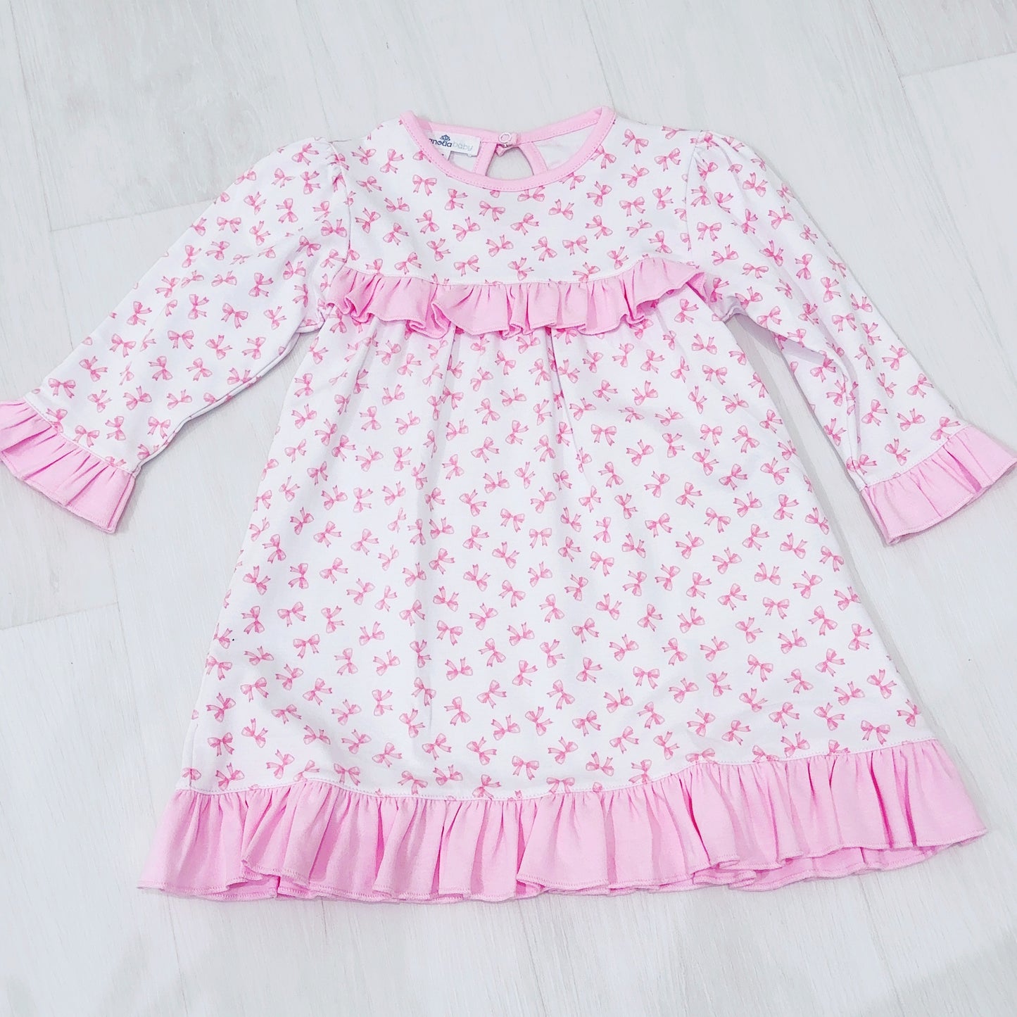 Lindsey Nightgown- Pink Bows