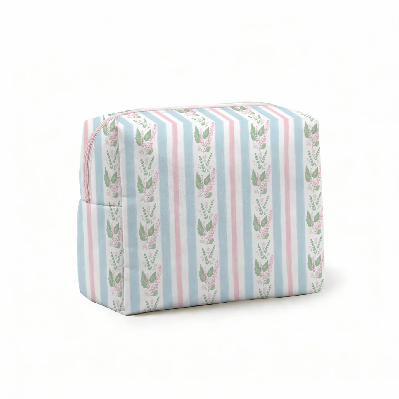 Blue Floral Large Pouch