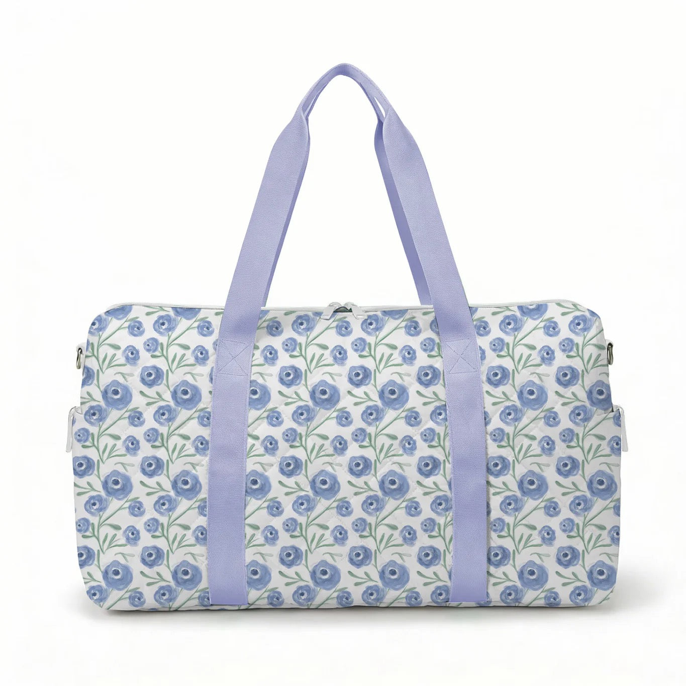 Purple Poppy Quilted Duffel