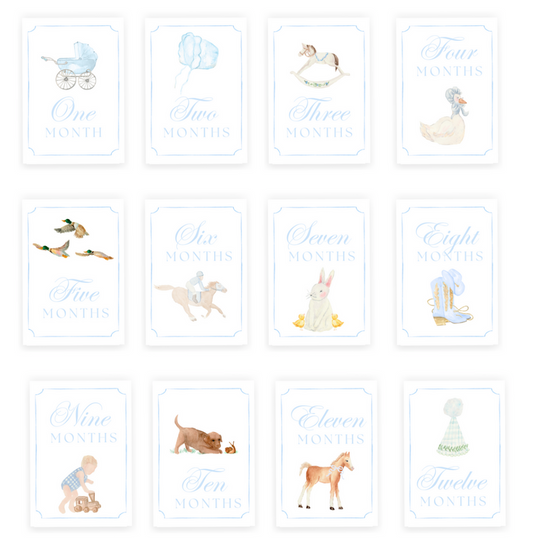 Southern Boy Milestone Cards