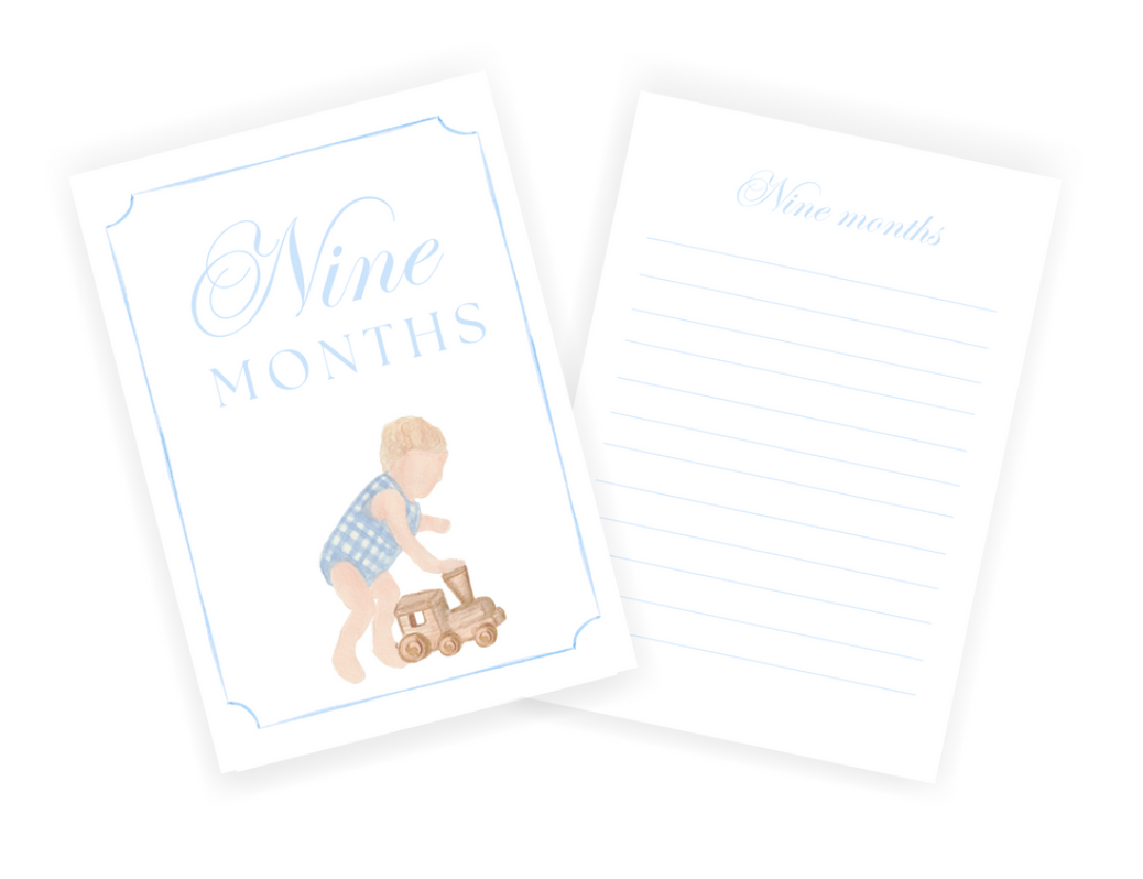 Southern Boy Milestone Cards