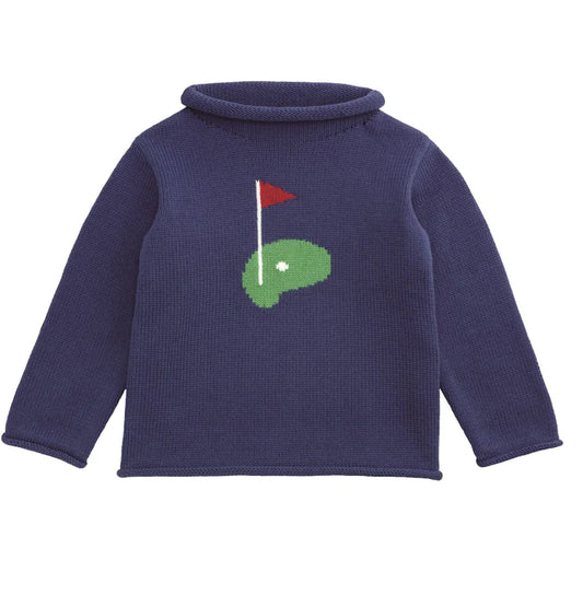 Golf Rollneck Sweater (Navy)