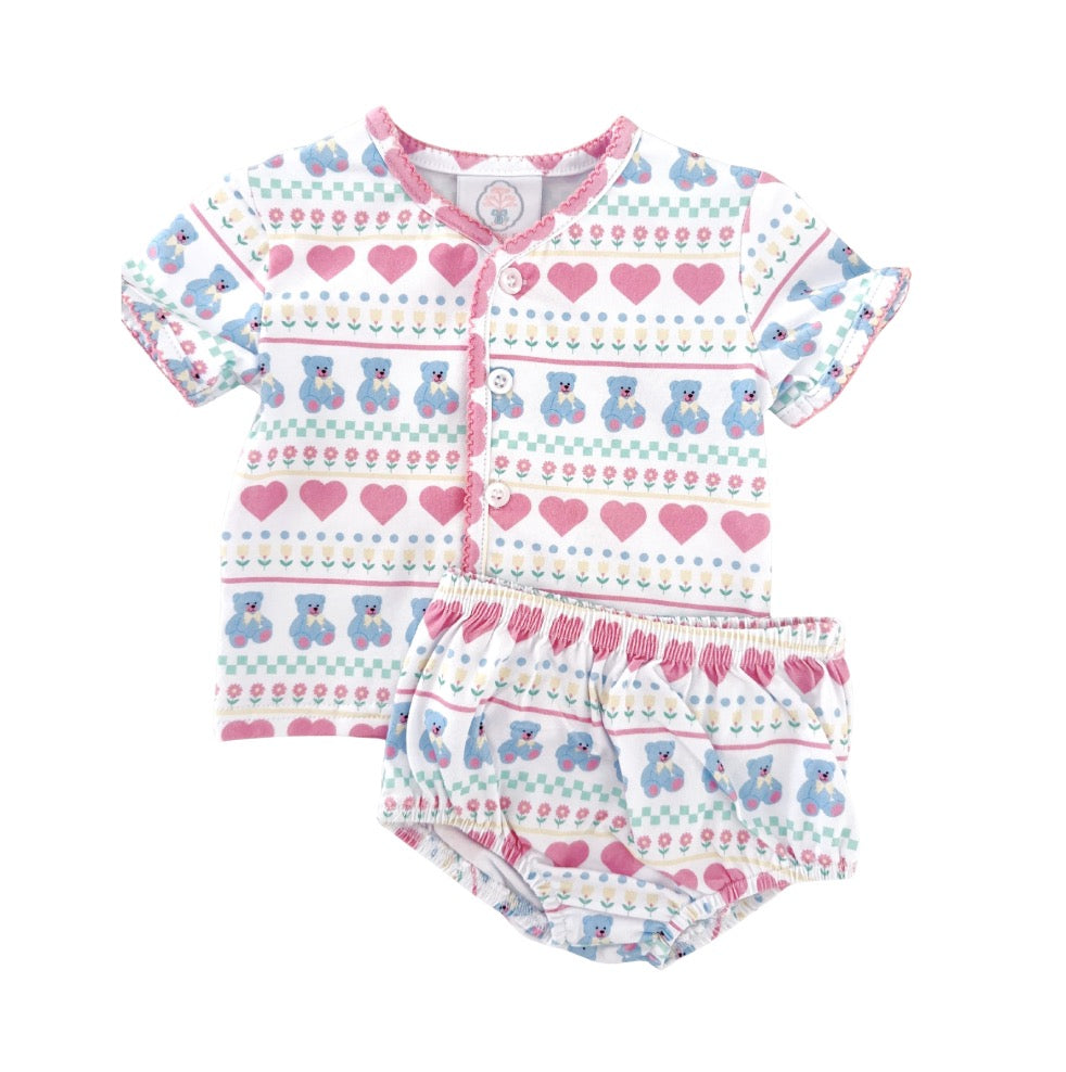 Vintage Bear Layette Set