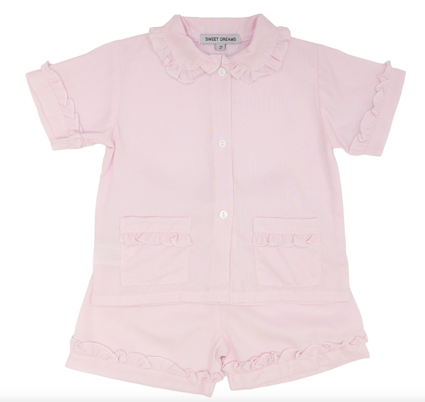 Cassie Ruffle PJ Short Set