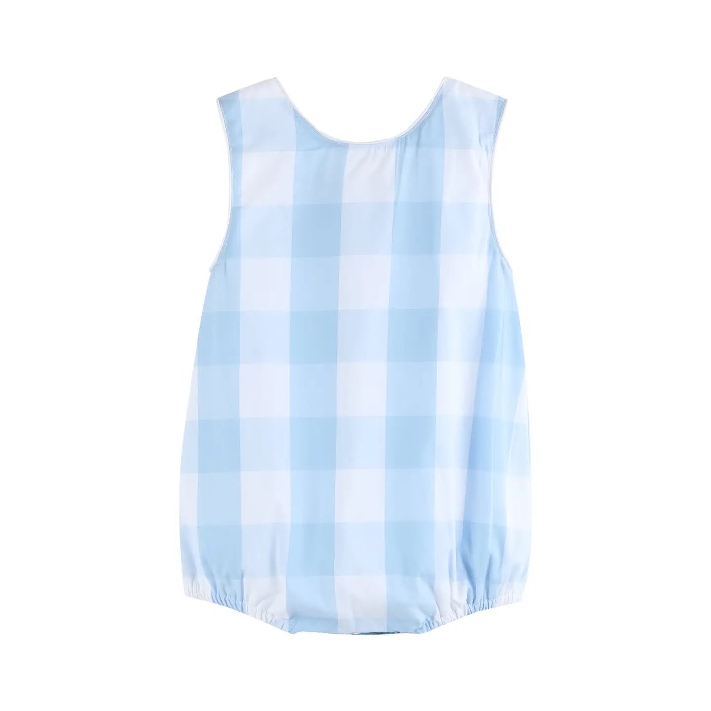 "Oliver" Large Blue Check Bubble