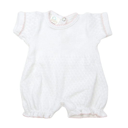 Paty Bubble (White with Pink Trim)