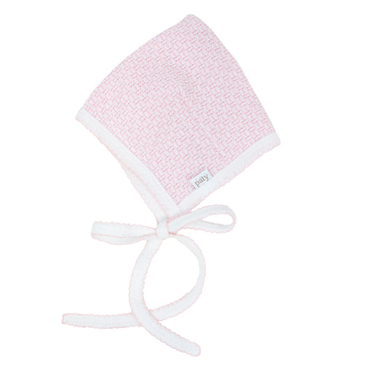 Paty Knit Bonnet- Pink