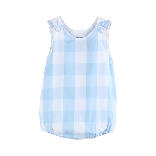 "Oliver" Large Blue Check Bubble