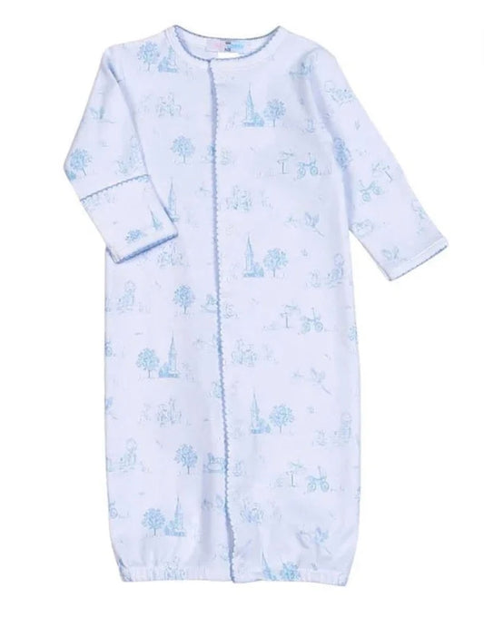 Blue Toile Gown