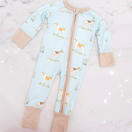 Hunting Dogs Zipper Pajamas