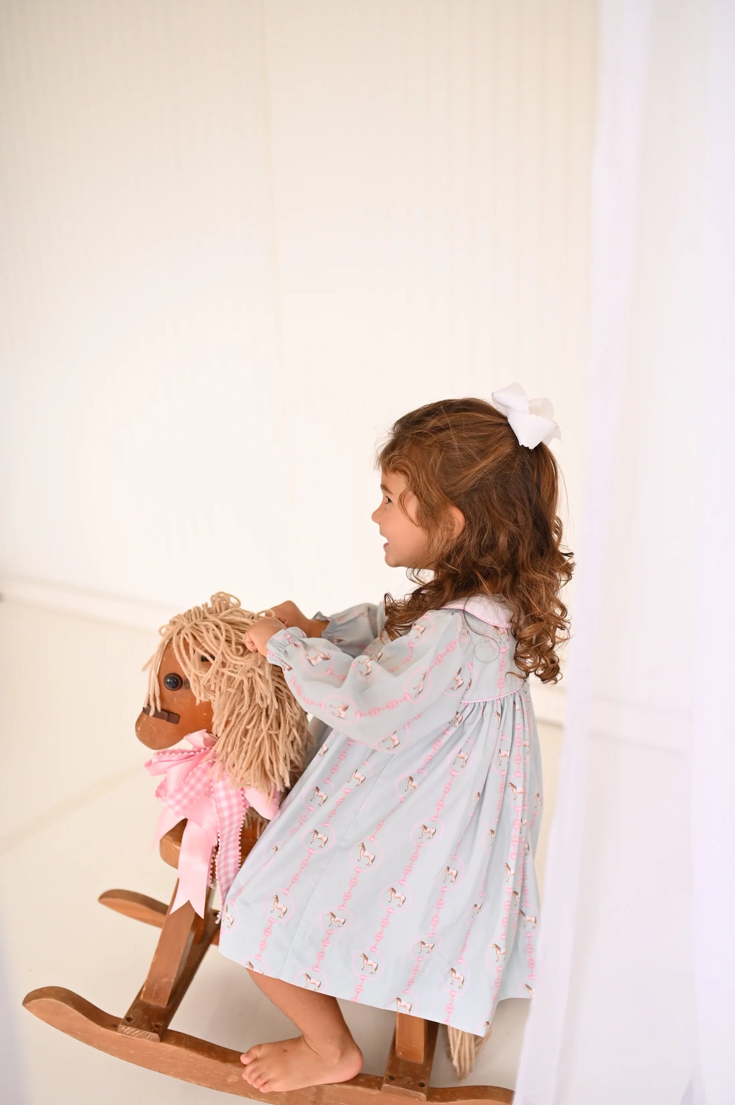 Girls Paloma Roundup Long Sleeve Collar Dress