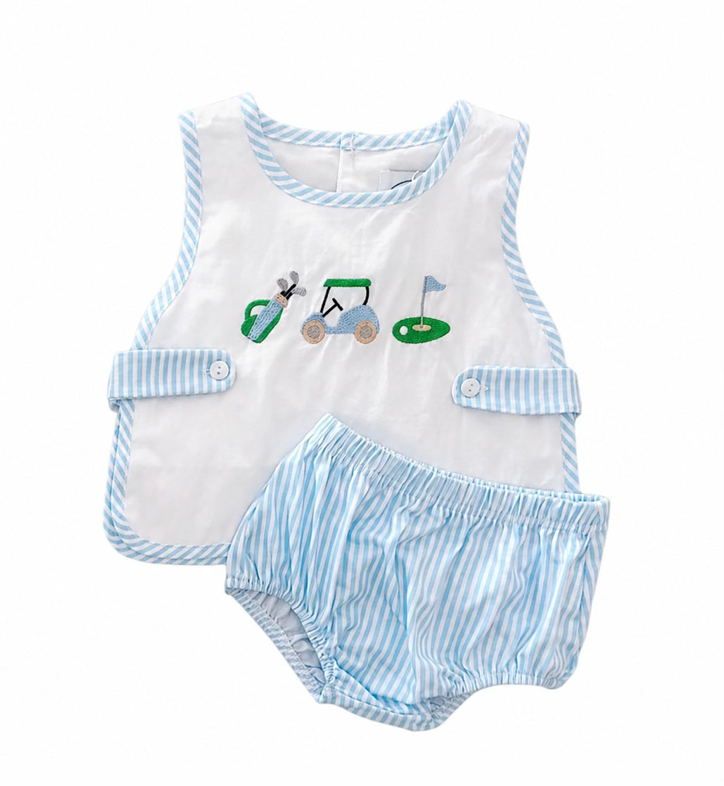 Charlie Golf Apron Set-Blue