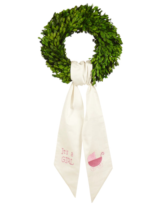 Wreath Sash- It's A Girl