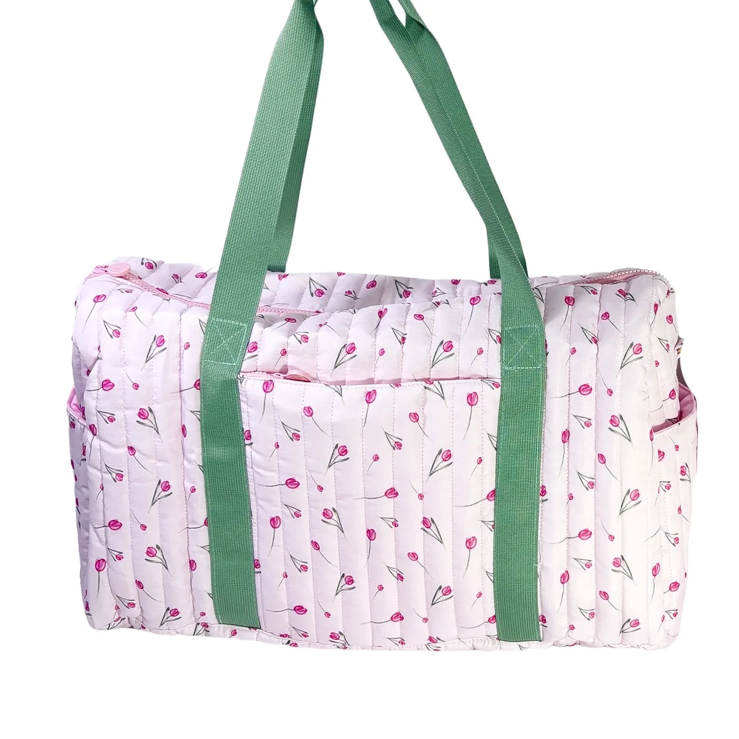 Tiptoe Tulip Quilted Duffle