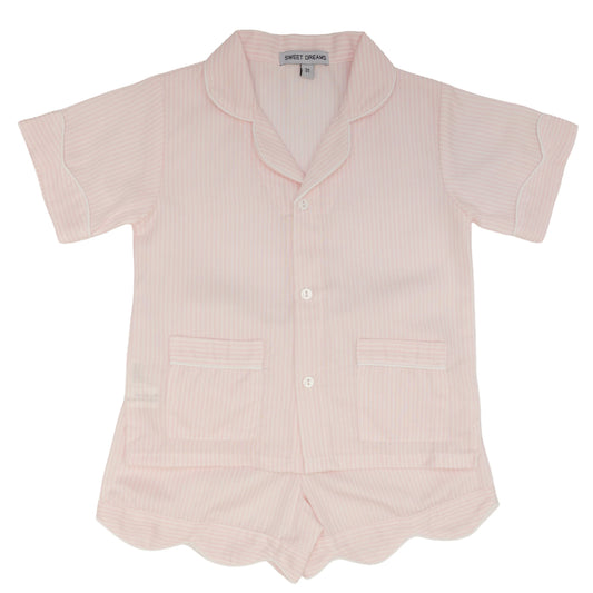 Gracie Striped PJ Set- Pink