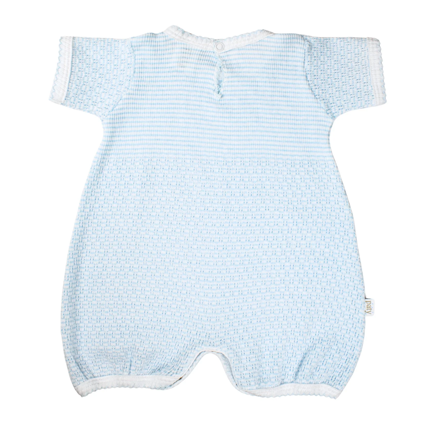 Paty Knit Short Romper Bubble (Blue)