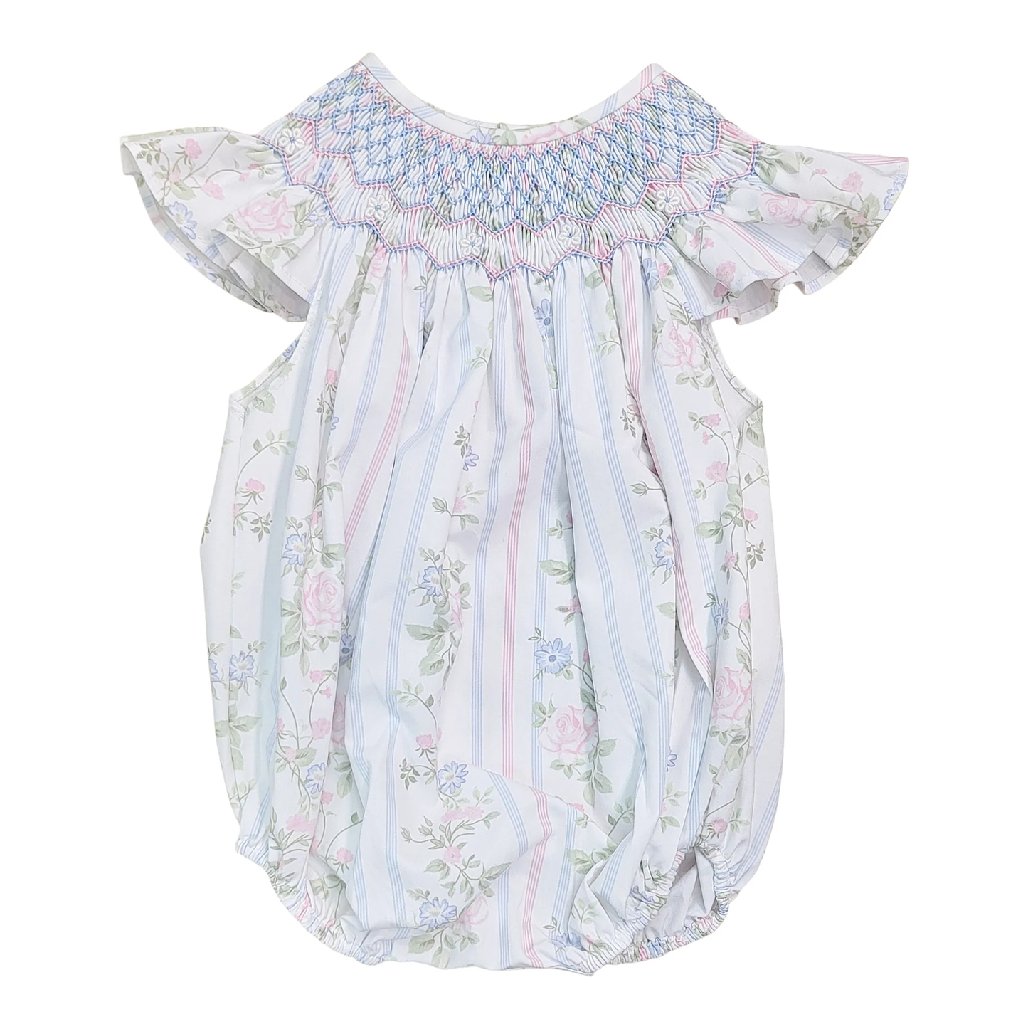 Vallen Smocked Bubble- Floral