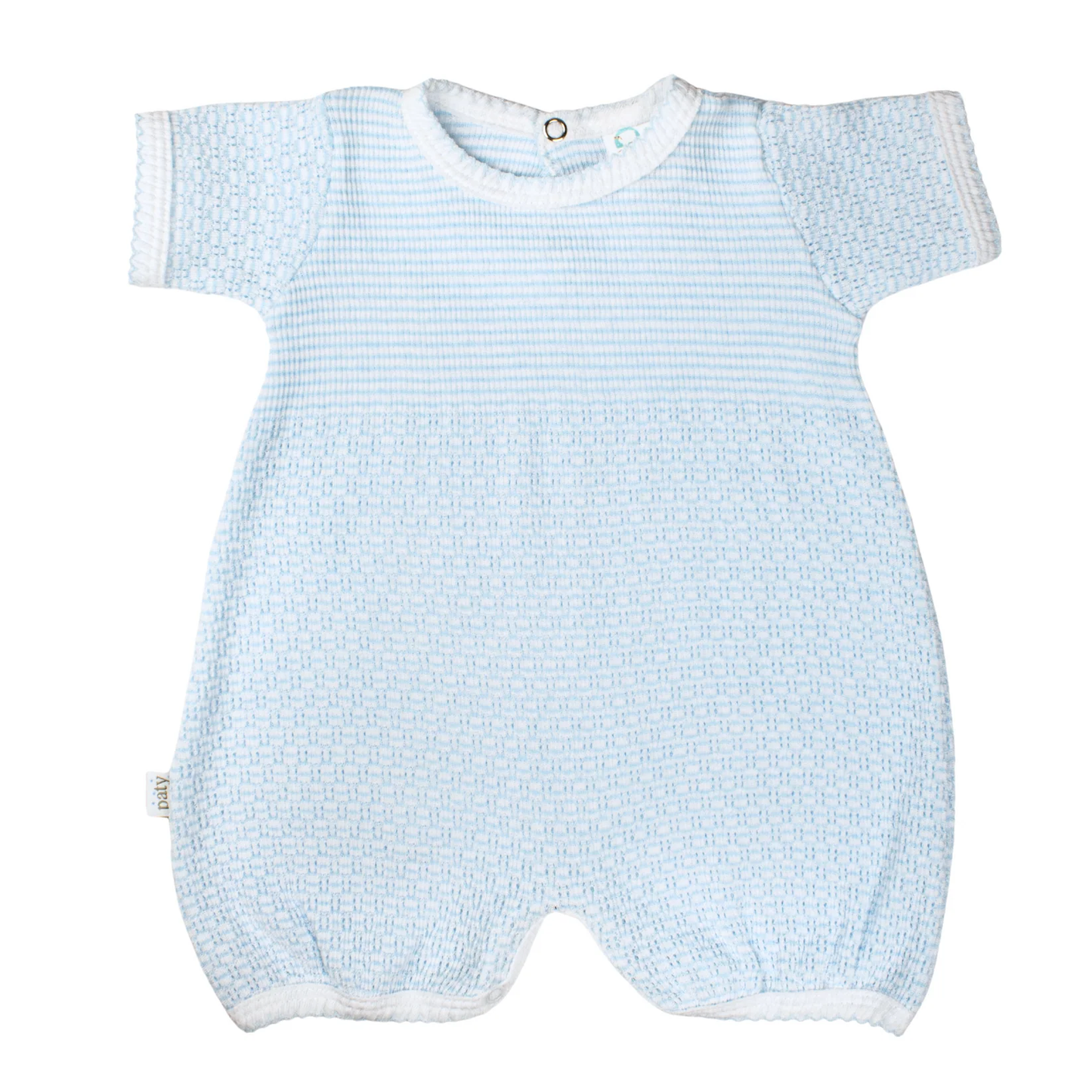 Paty Knit Short Romper Bubble (Blue)