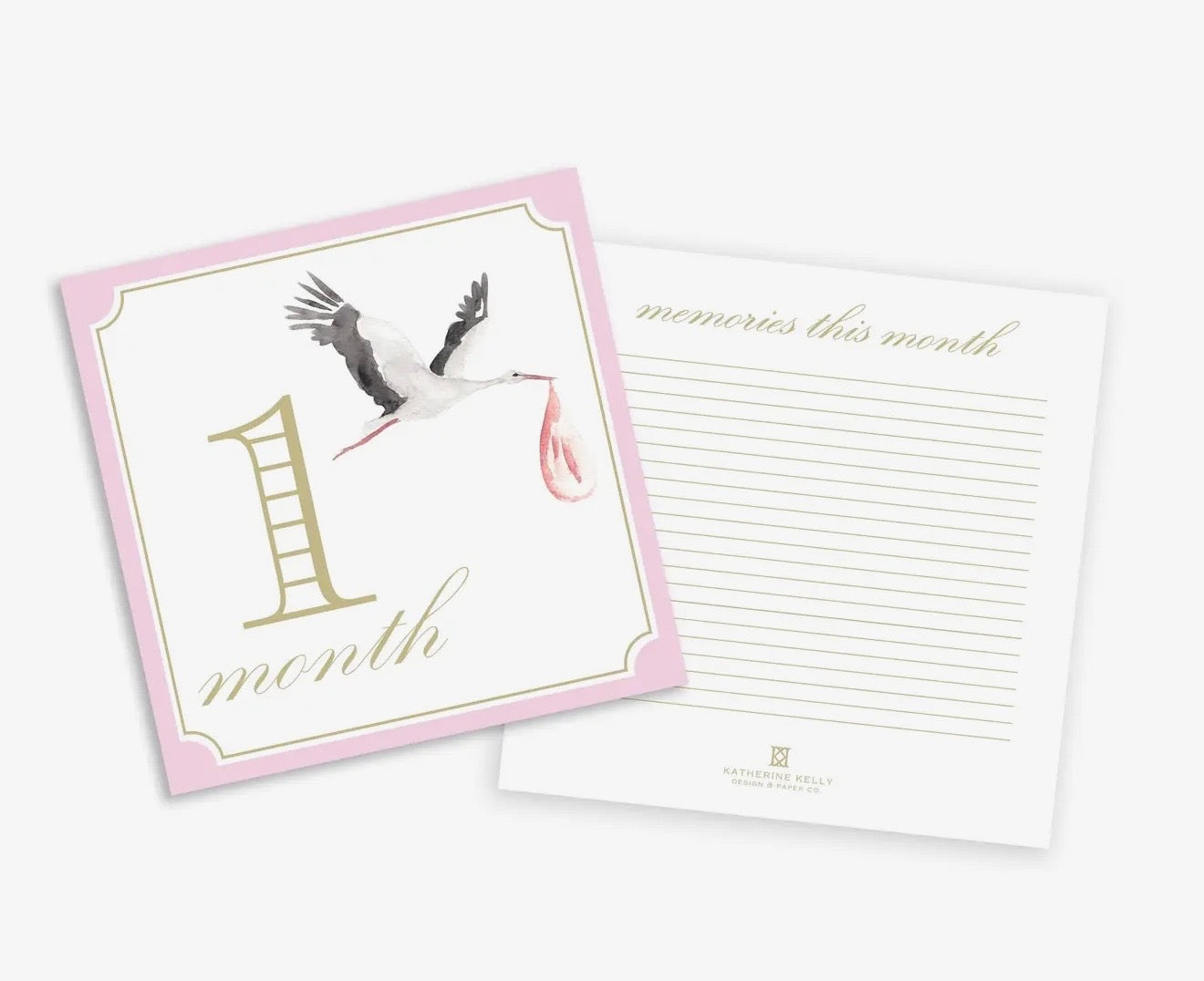 Classic Milestone Cards (Pink)