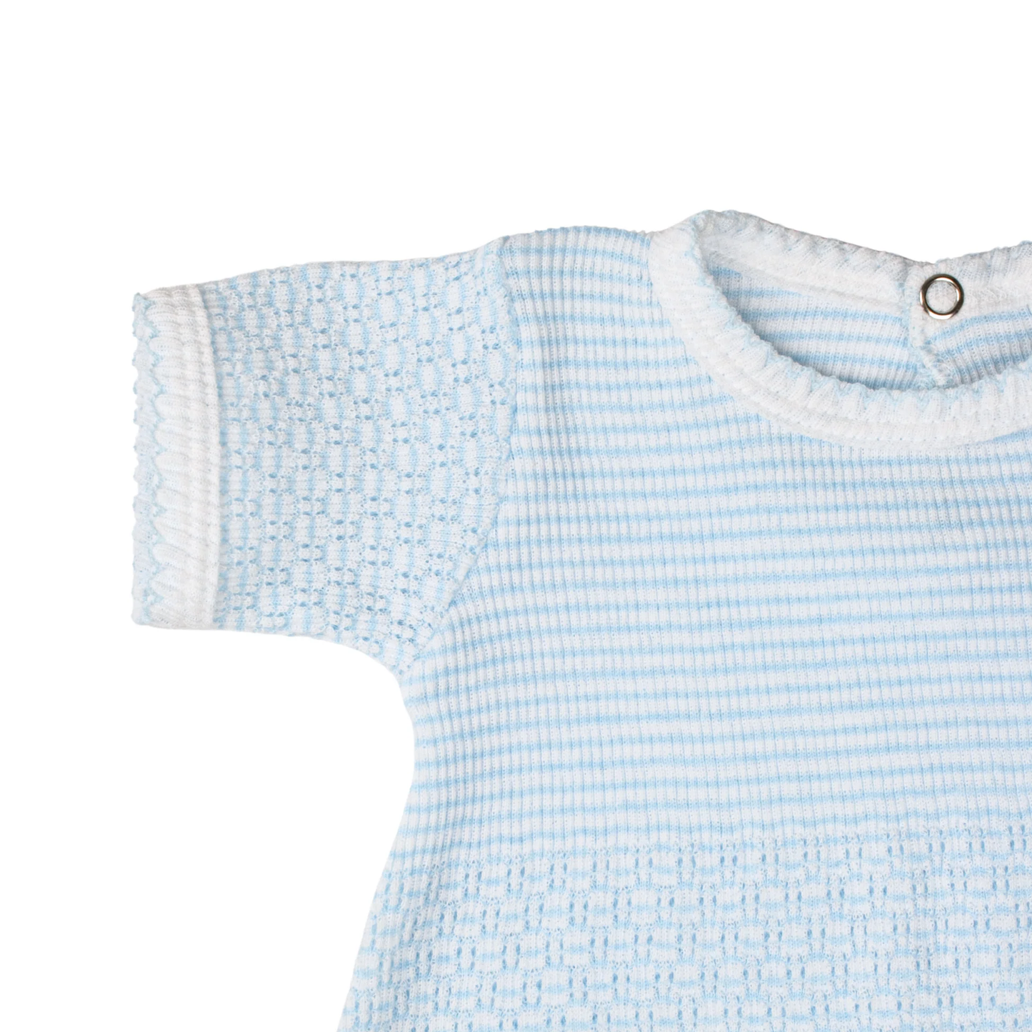 Paty Knit Short Romper Bubble (Blue)