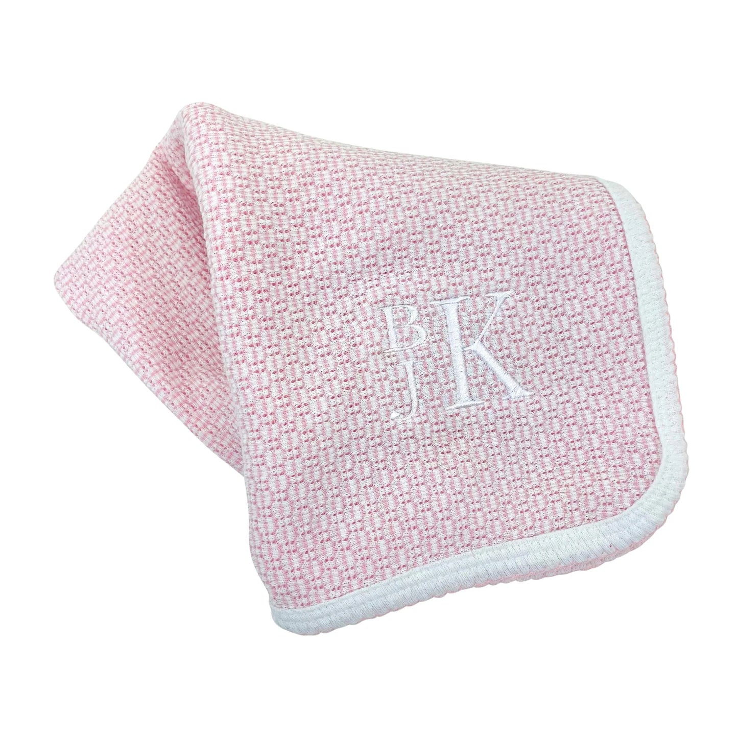 Paty Knit Swaddle Blanket- Pink