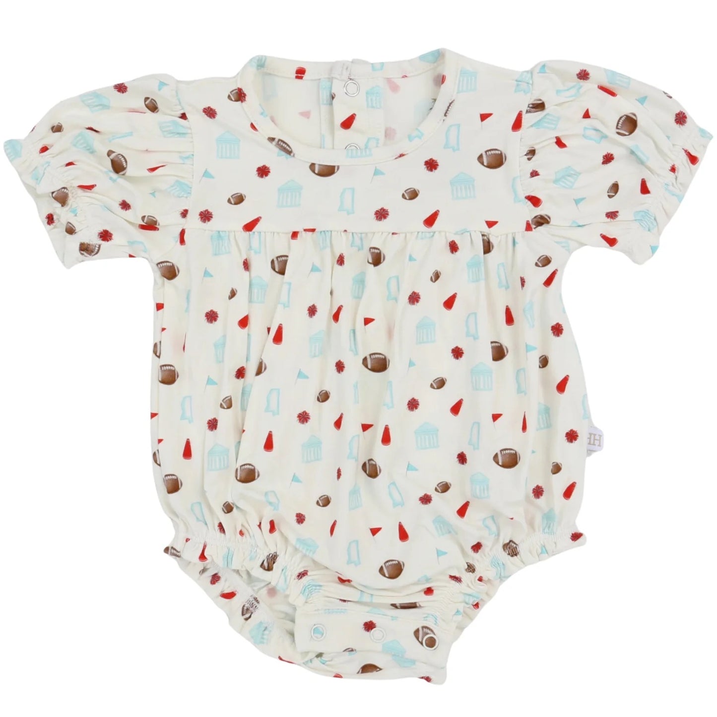Girls Ole Miss Pom Pom Bamboo Bubble